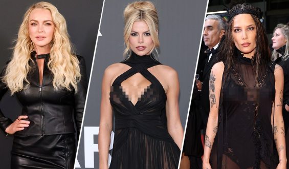 Hollywood Stars Shine in Bold Black Dresses