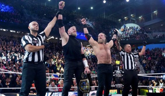 Adam Copeland and Christian Cage Clinch AEW Tag Team Championship