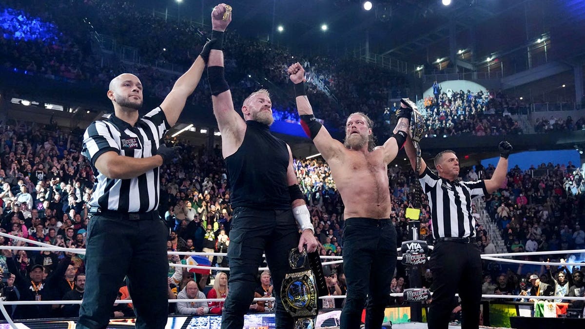 Adam Copeland and Christian Cage Clinch AEW Tag Team Championship