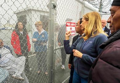 New Jersey’s Handling of Protests Outside Immigration Detention Center
