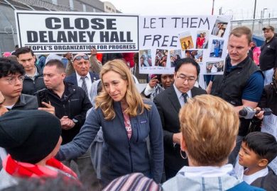 Gov. Mikie Sherrill Joins Protest Against Immigration Policies