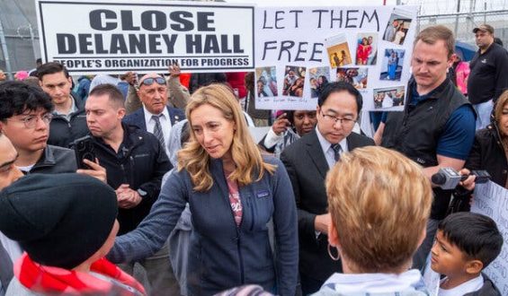 Gov. Mikie Sherrill Joins Protest Against Immigration Policies