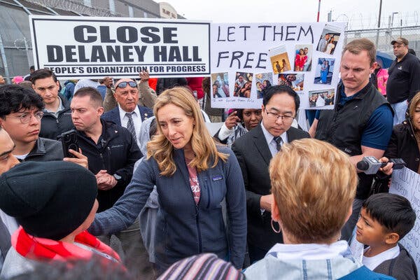 Gov. Mikie Sherrill Joins Protest Against Immigration Policies