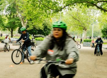 Adult Learners Tackle Cycling at Free Classes