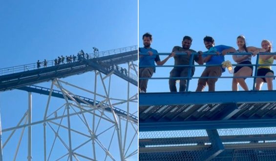 Six Flags Over Texas Roller Coaster Evacuation After Power Outage