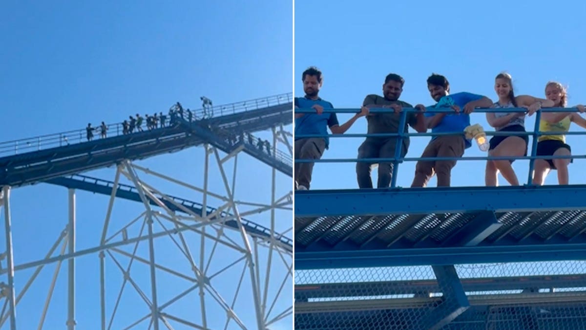 Six Flags Over Texas Roller Coaster Evacuation After Power Outage