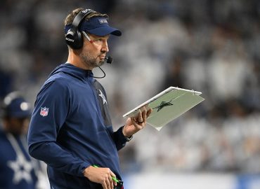 Dallas Cowboys Coach Brian Schottenheimer Moves for Proximity