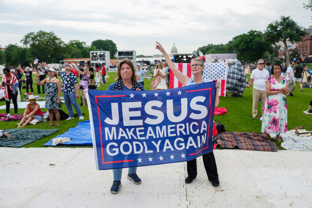 Prayer Rally Promotes Christian Nationalism at National Mall