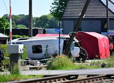 Train Crash Involving School Minibus in Belgium