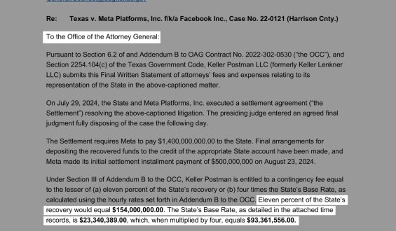 Texas Attorney General Ken Paxton’s Outsourcing of Legal Cases