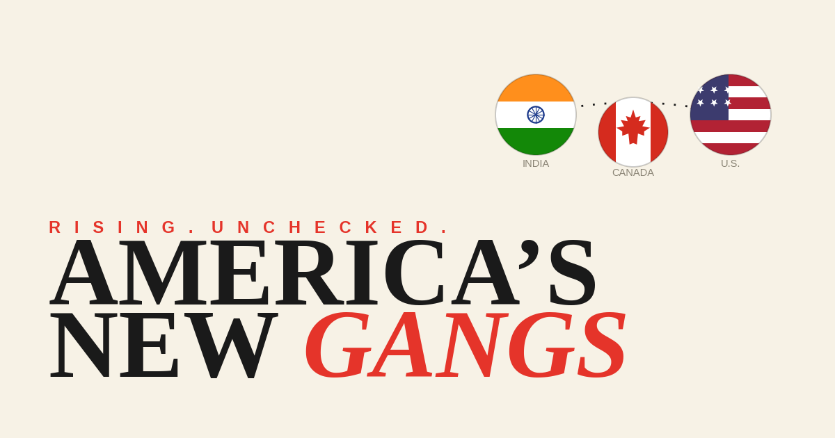 Transnational Crime Networks Operating from India, U.S., and Canada