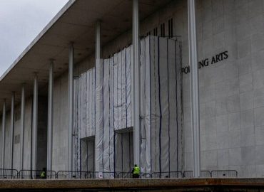 Tarps Cover Kennedy Center Amid Controversy Over Trump Name Removal