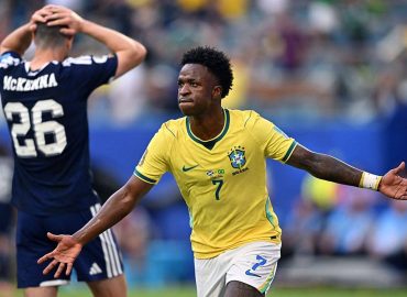 Brazil Leads Group C as Vinicius Jr. Scores Twice