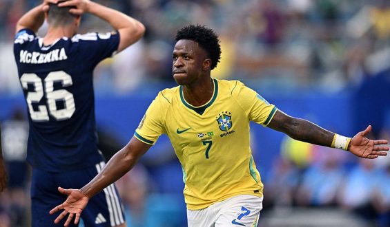 Brazil Leads Group C as Vinicius Jr. Scores Twice