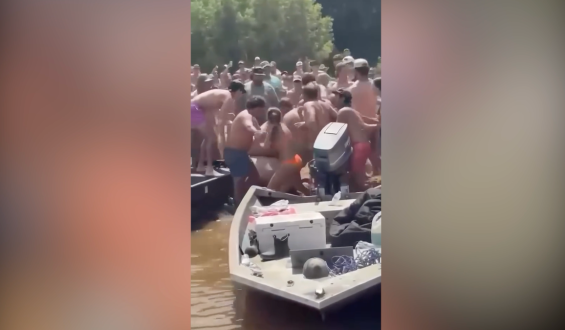 Massive Brawl Erupts at South Carolina River Hangout