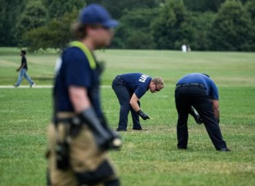 Giant Number Markings Investigated on National Mall