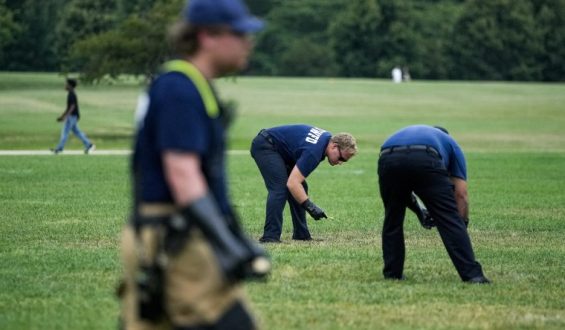 Giant Number Markings Investigated on National Mall