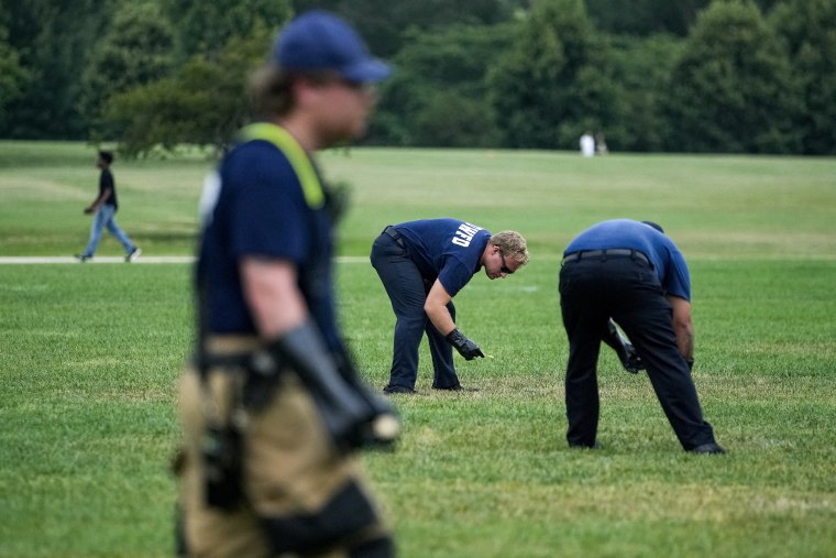 Giant Number Markings Investigated on National Mall