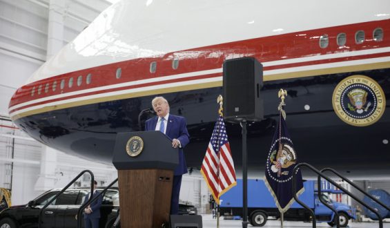 President Trump Unveils New Air Force One Ahead of July 4 Celebration