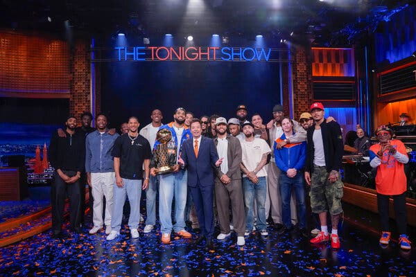 Late Night Celebration for Knicks’ Historic Win