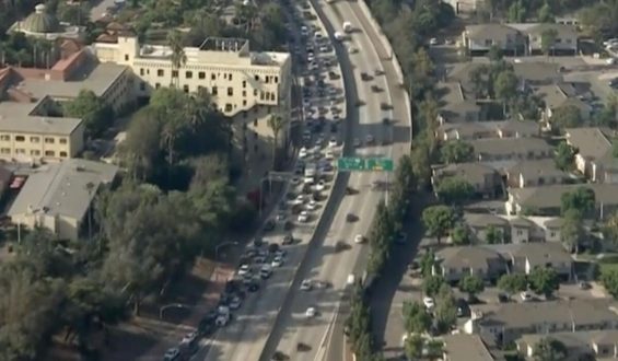 Police Activity Closes 101 Freeway Northbound Lanes in Los Angeles