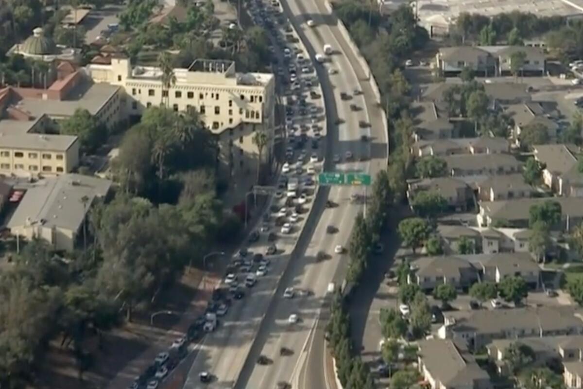 Police Activity Closes 101 Freeway Northbound Lanes in Los Angeles