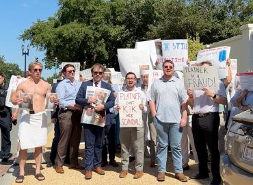 Bernie Sanders Confronts Towel-Clad Protesters Over Maine Senate Candidate