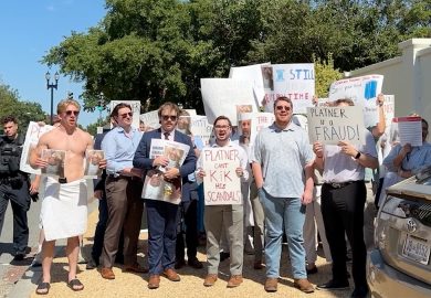 Bernie Sanders Confronts Towel-Clad Protesters Over Maine Senate Candidate