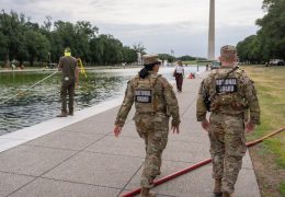 Vandals Target Renovated Reflecting Pool Near Lincoln Memorial
