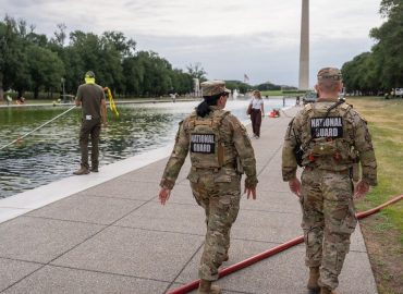 Vandals Target Renovated Reflecting Pool Near Lincoln Memorial