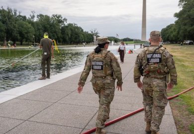 Vandals Target Renovated Reflecting Pool Near Lincoln Memorial