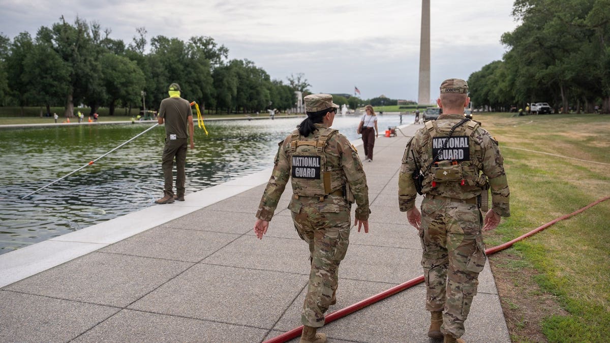 Vandals Target Renovated Reflecting Pool Near Lincoln Memorial