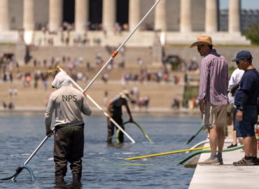 Claims of Vandalism at Washington’s Reflecting Pool