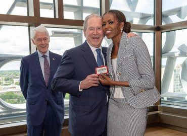 Michelle Obama and George W. Bush’s Friendship Shines at Obama Presidential Center Opening