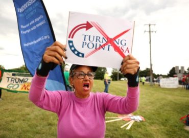 Protest Against Conservative Christian Summit in Lincolnshire