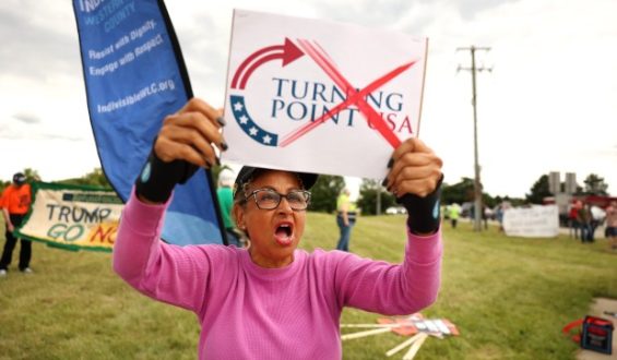 Protest Against Conservative Christian Summit in Lincolnshire