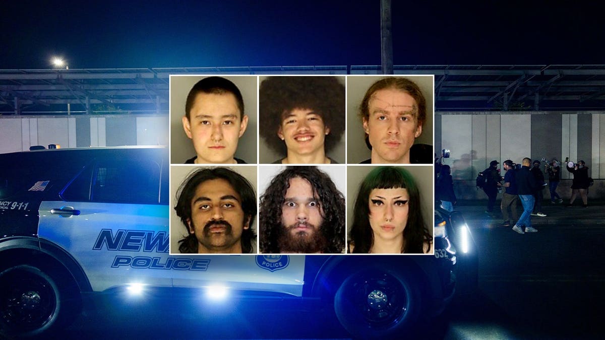 Police and Protesters Clash at New Jersey Detention Center