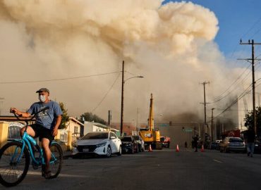 Persistent Warehouse Fire in Los Angeles Impacts Air Quality
