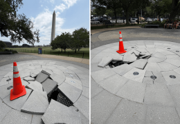 The German-American Friendship Garden’s Fountain Faces Damage
