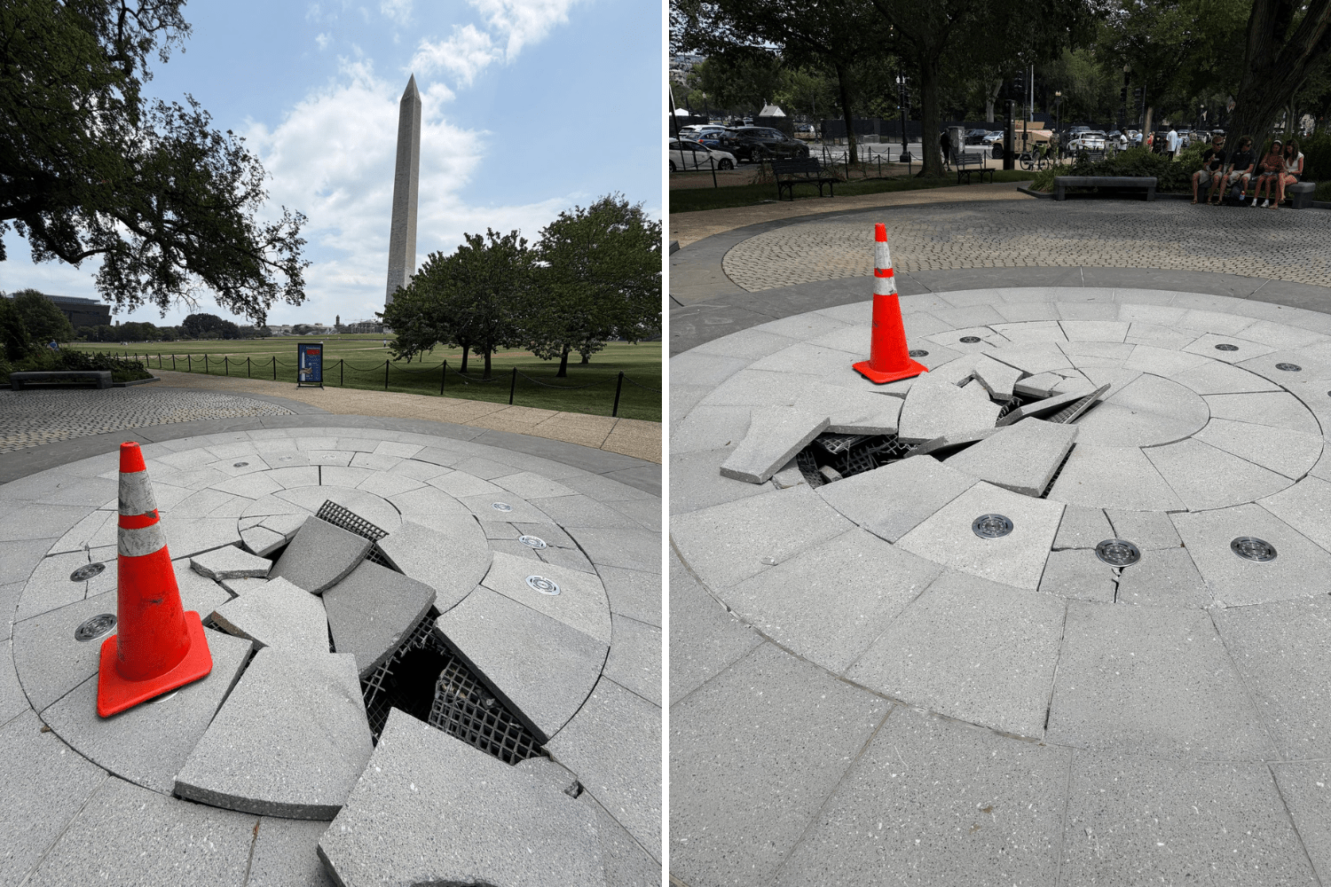 The German-American Friendship Garden’s Fountain Faces Damage