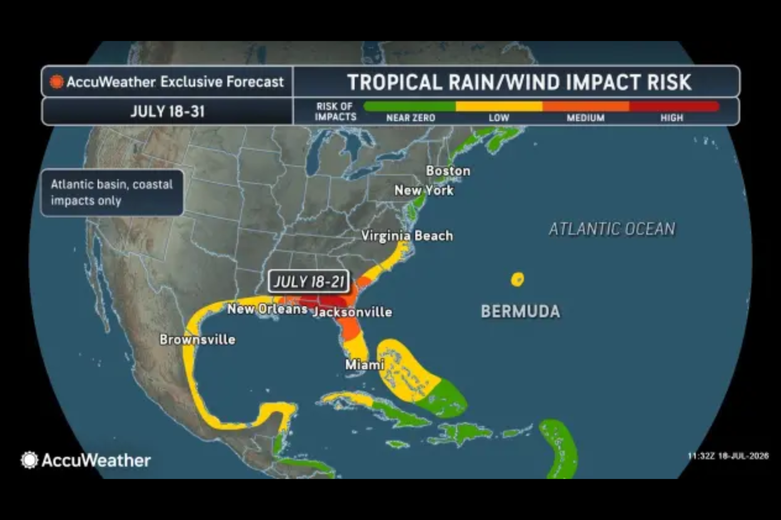 Tropical Depression Forms in Gulf as Atlantic Hurricane Season Peaks