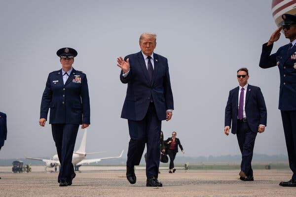 Trump Criticizes Canada Over Wildfire Smoke Impact on U.S. Cities