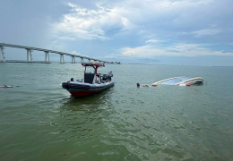 Coast Guard Rescue Near Sanibel Causeway