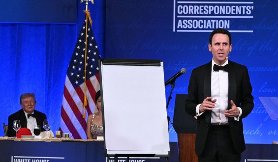 Trump Critiques the Press at White House Correspondents’ Dinner