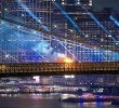 Fire Engulfs Brooklyn Bridge During 250th Independence Day Fireworks