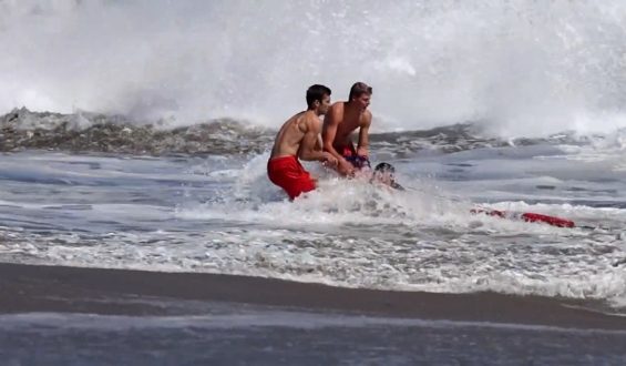 Daring Rescue at Santa Cruz Beach
