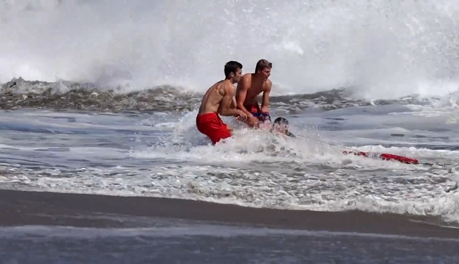 Daring Rescue at Santa Cruz Beach
