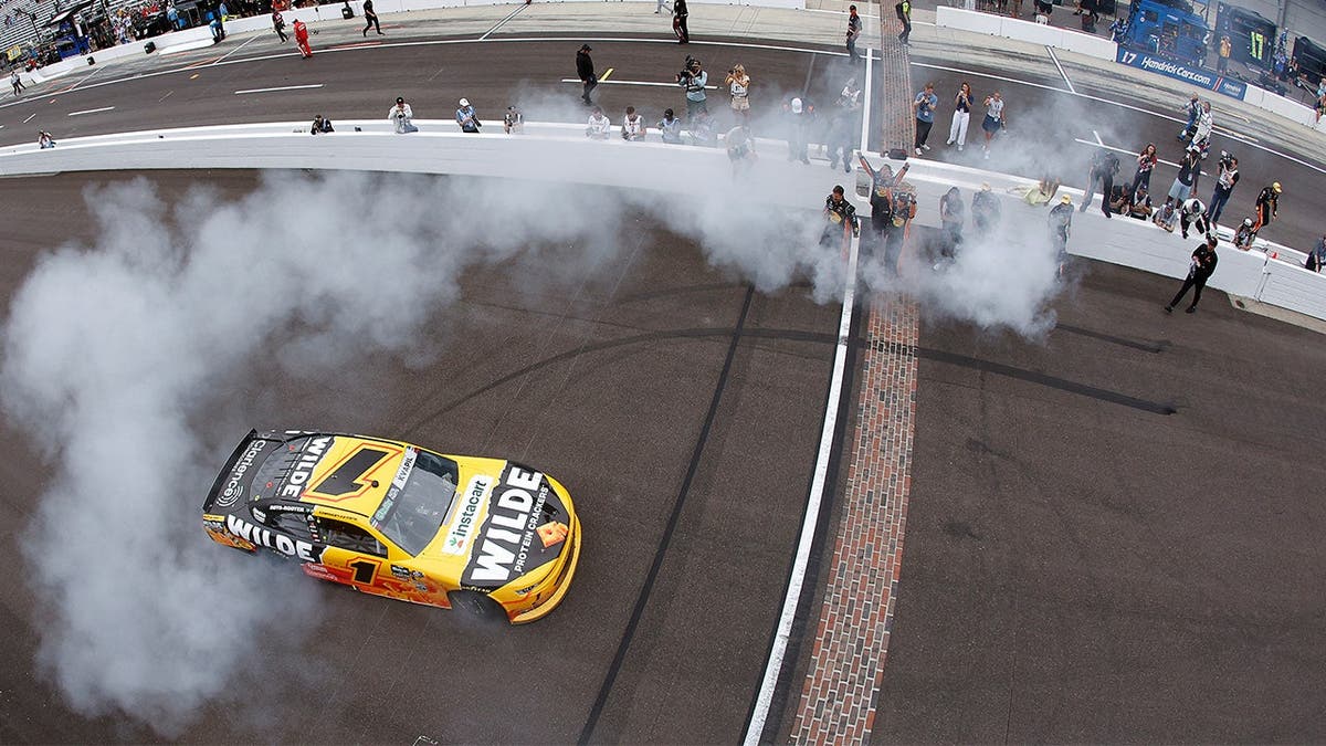 Dale Earnhardt Jr. Celebrates Kvapil’s First NASCAR Win