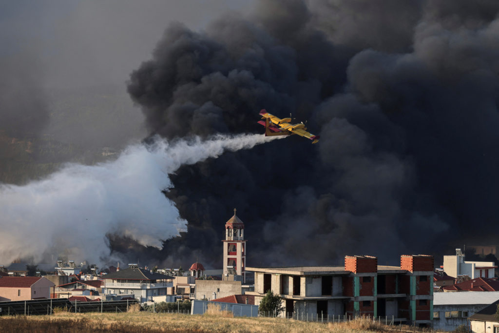 Firefighters Battle Wildfires Across Southern Europe