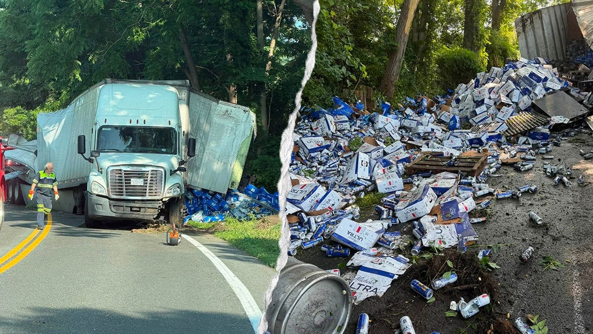 Tractor-Trailer Accident in Connecticut Spills Thousands of Beer Cans